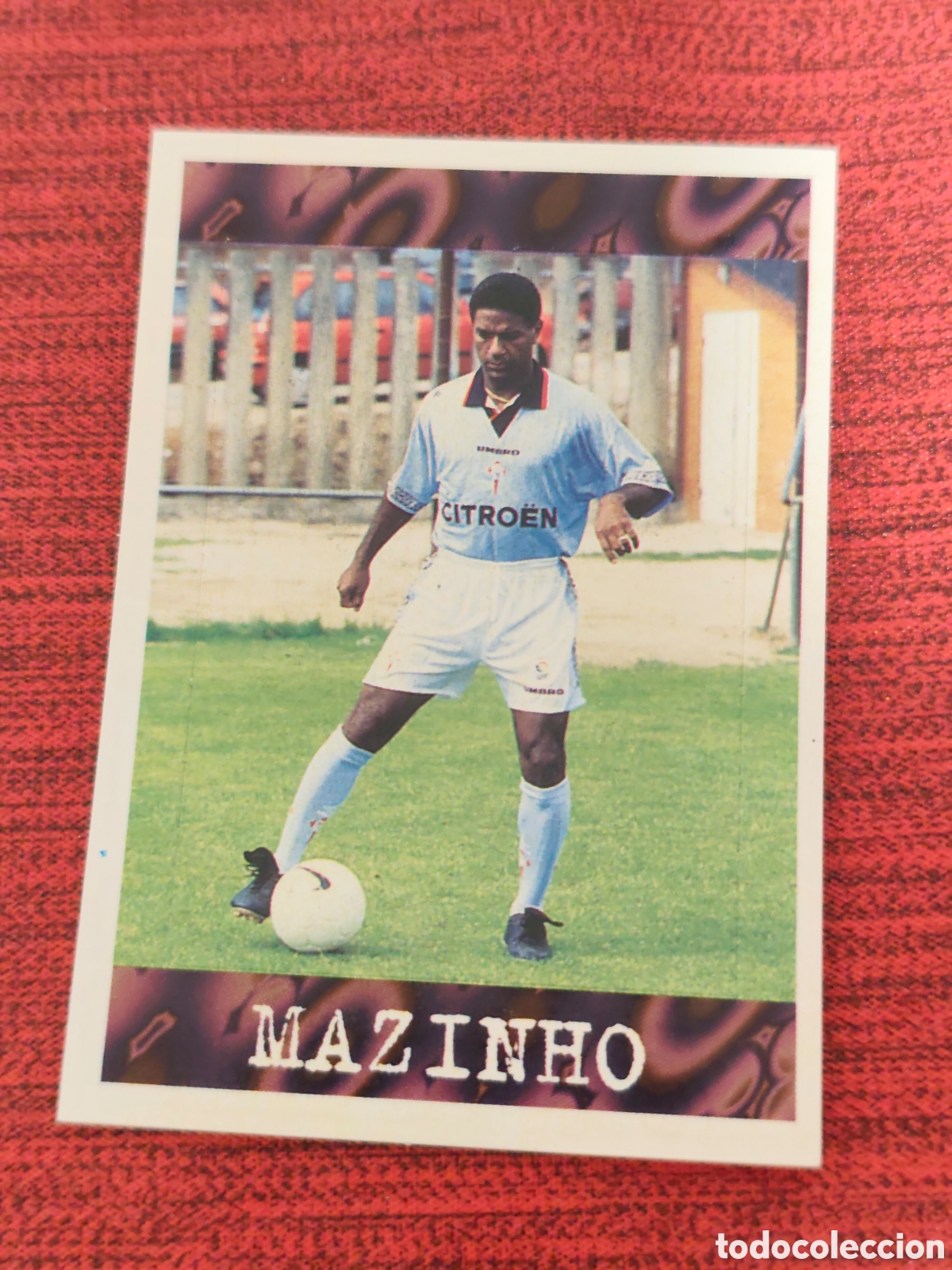 Cromos de f&uacute;tbol: POP UP MAZINHO CELTA VIGO PANINI LIGA 1997 1998