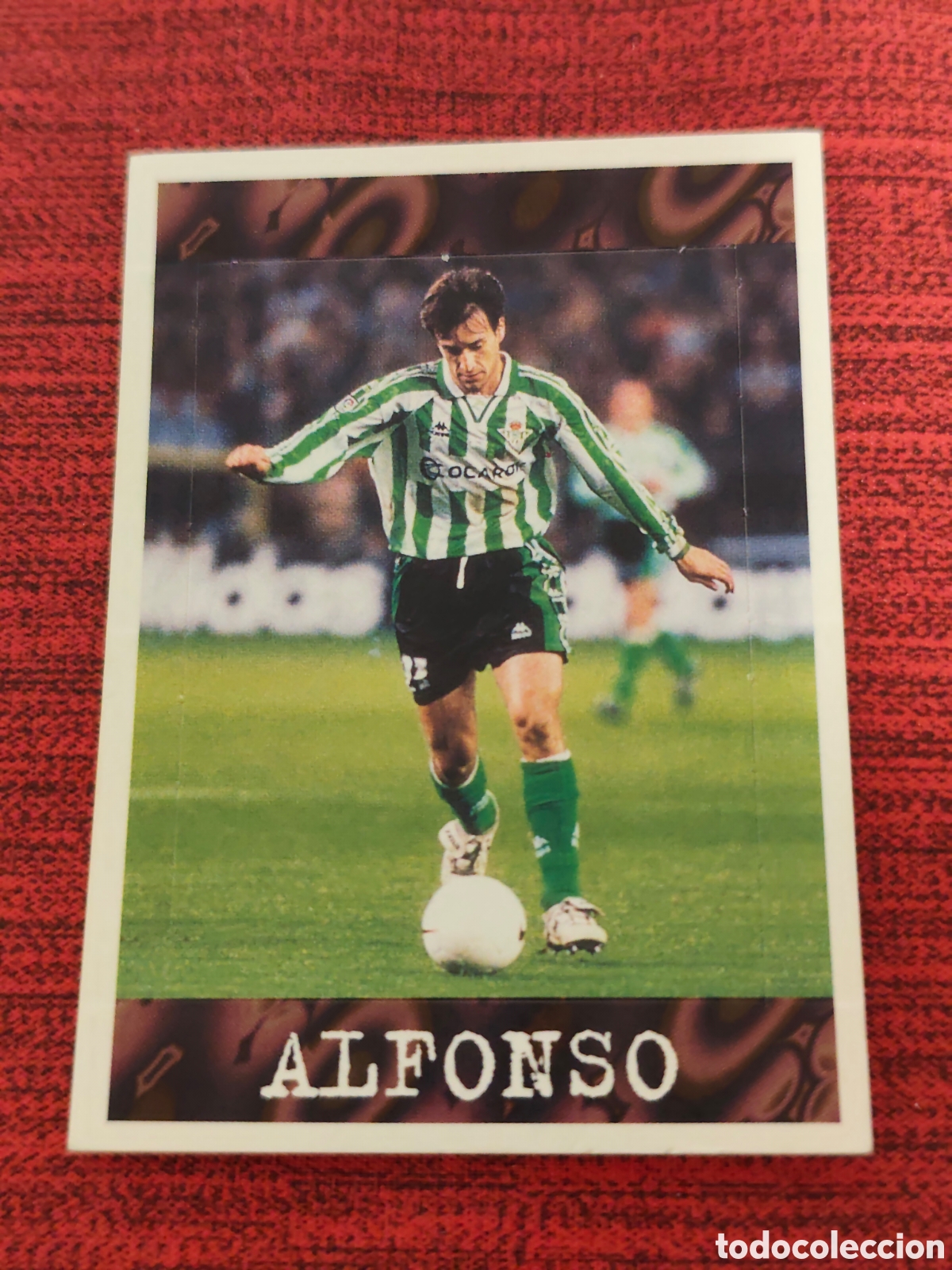 Cromos de f&uacute;tbol: POP UP ALFONSO REAL BETIS PANINI LIGA 1997 1998