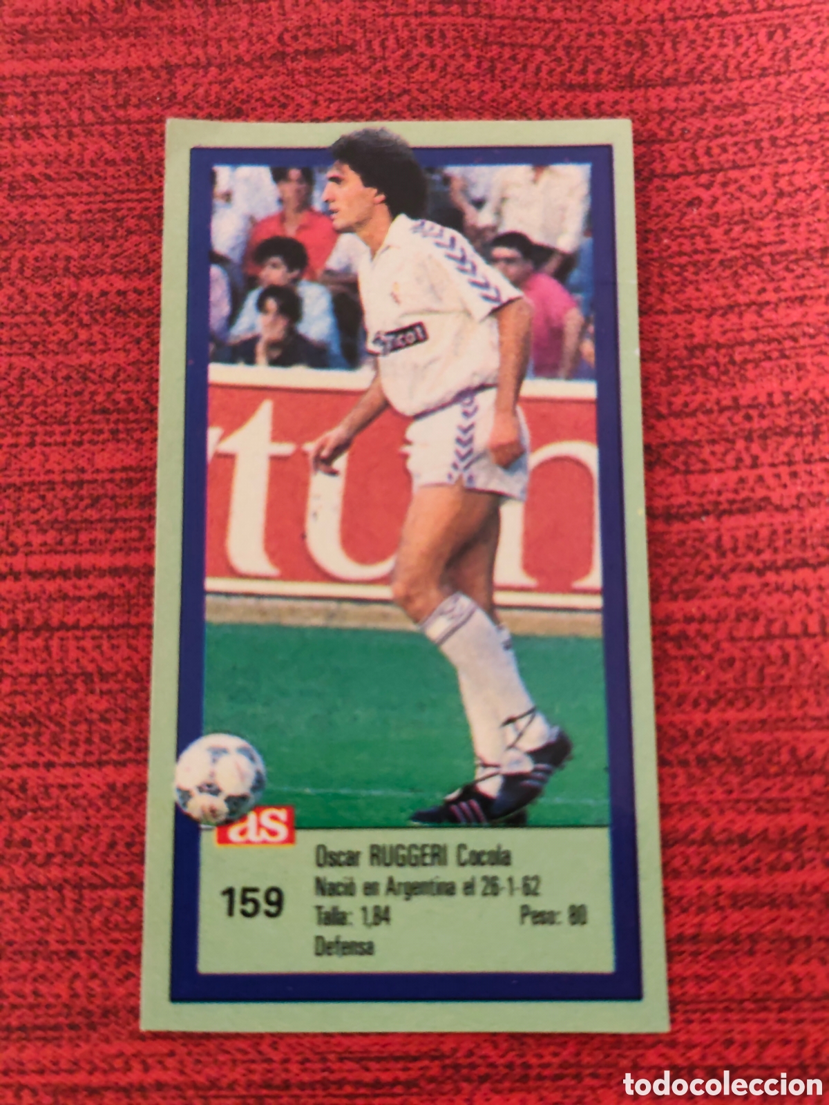 Cromos de f&uacute;tbol: 159 RUGGERI REAL MADRID ASES DE LA LIGA 1989 1990 DIARIO AS