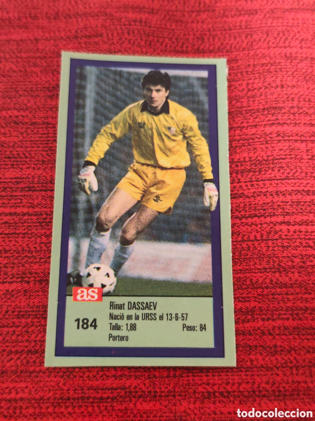 Cromos de f&uacute;tbol: 184 DASSAEV SEVILLA ASES DE LA LIGA 1989 1990 DIARIO AS