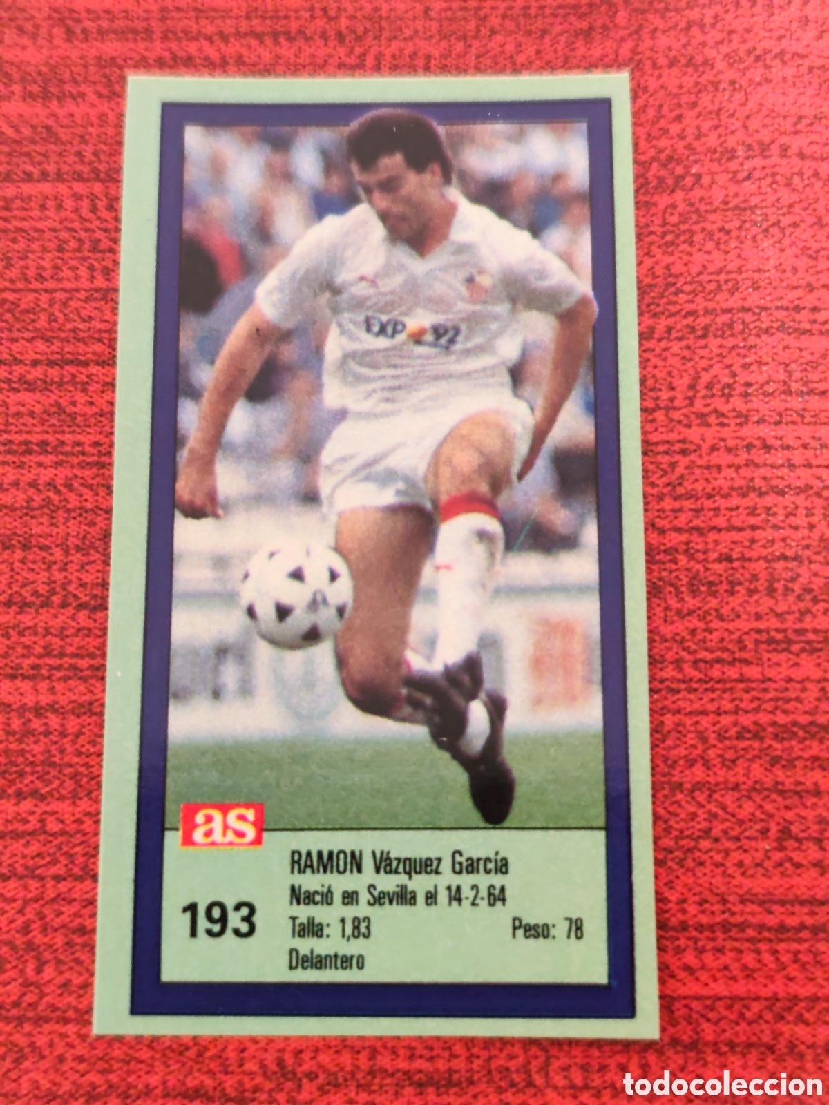 Cromos de f&uacute;tbol: 193 RAM&Oacute;N SEVILLA ASES DE LA LIGA 1989 1990 DIARIO AS