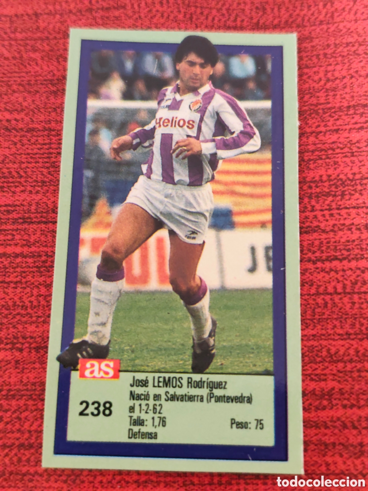 Cartes &agrave; collectionner de Football: 238 LEMOS REAL VALLADOLID ASES DE LA LIGA 1989 1990 DIARIO AS
