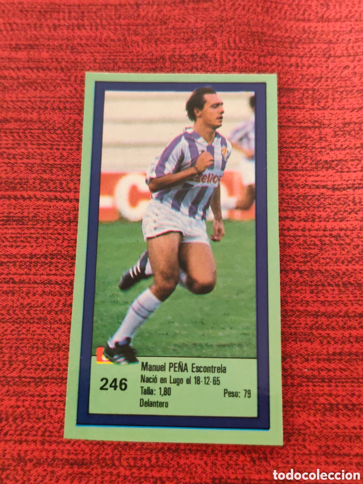 Cromos de f&uacute;tbol: 246 PE&Ntilde;A REAL VALLADOLID ASES DE LA LIGA 1989 1990 DIARIO AS