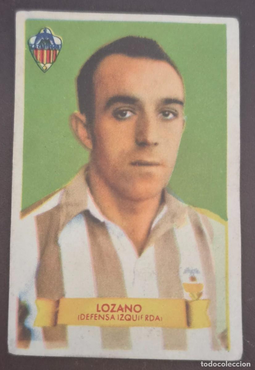 Cromos de f&uacute;tbol: LOZANO CASTELLON 1949 1950 BRUGUERA