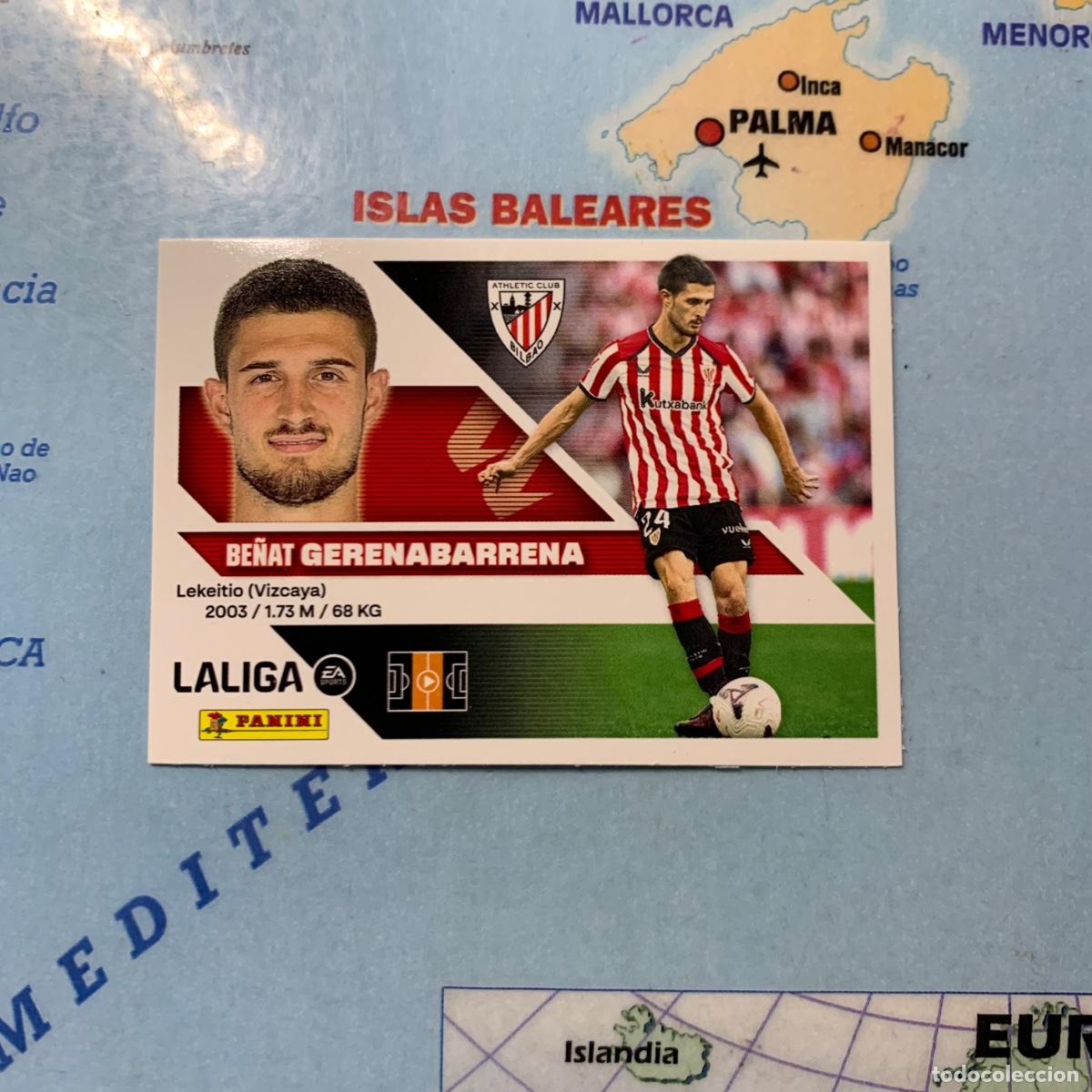 Football Stickers: Gerenabarrena coloca n&uacute;mero 12 Bis del Athletic de Bilbao cromo de la liga este 26-27 2026-2027