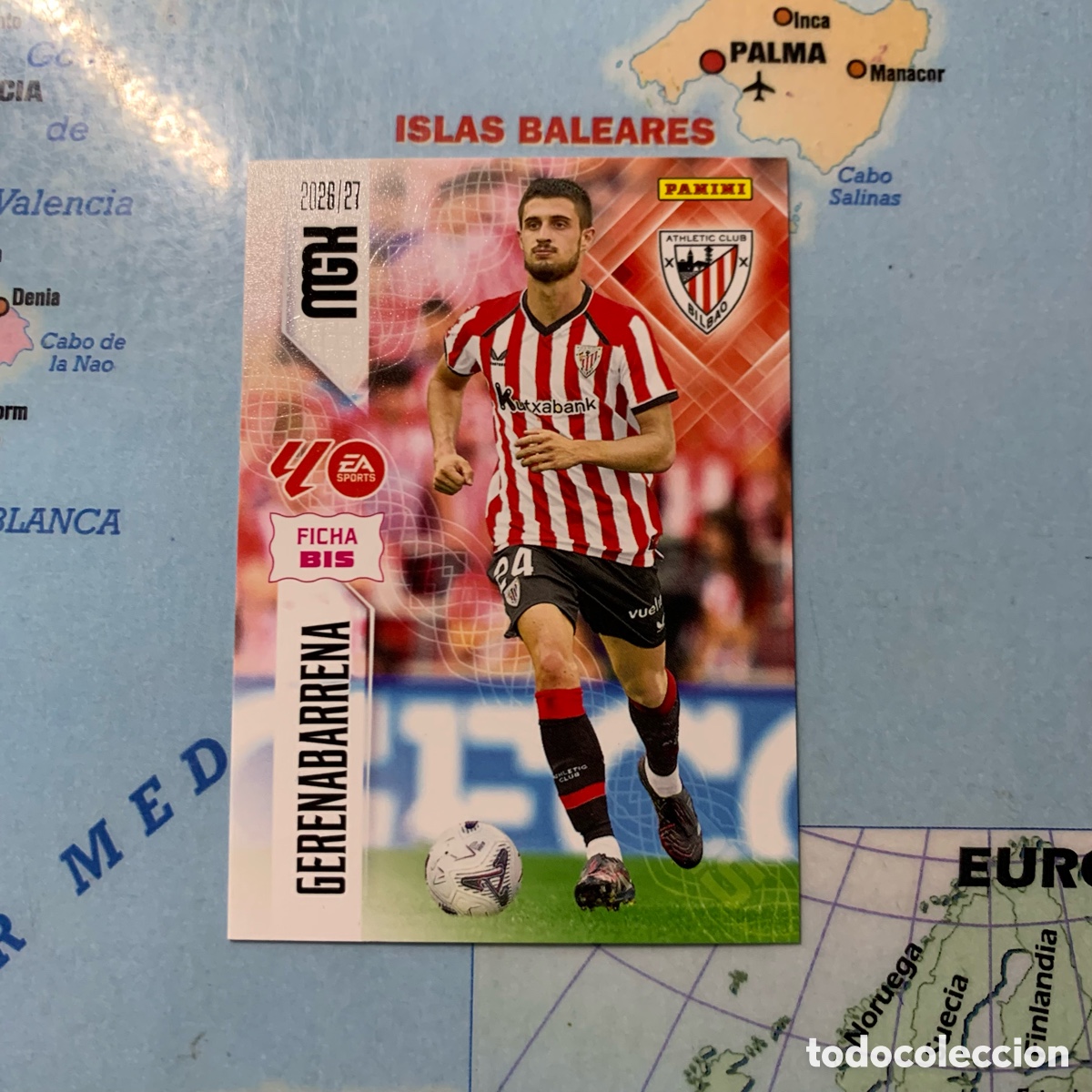 Football Stickers: Gerenabarrena n&uacute;mero 46 Bis del Athletic de Bilbao megacracks 26-27 2026-2027