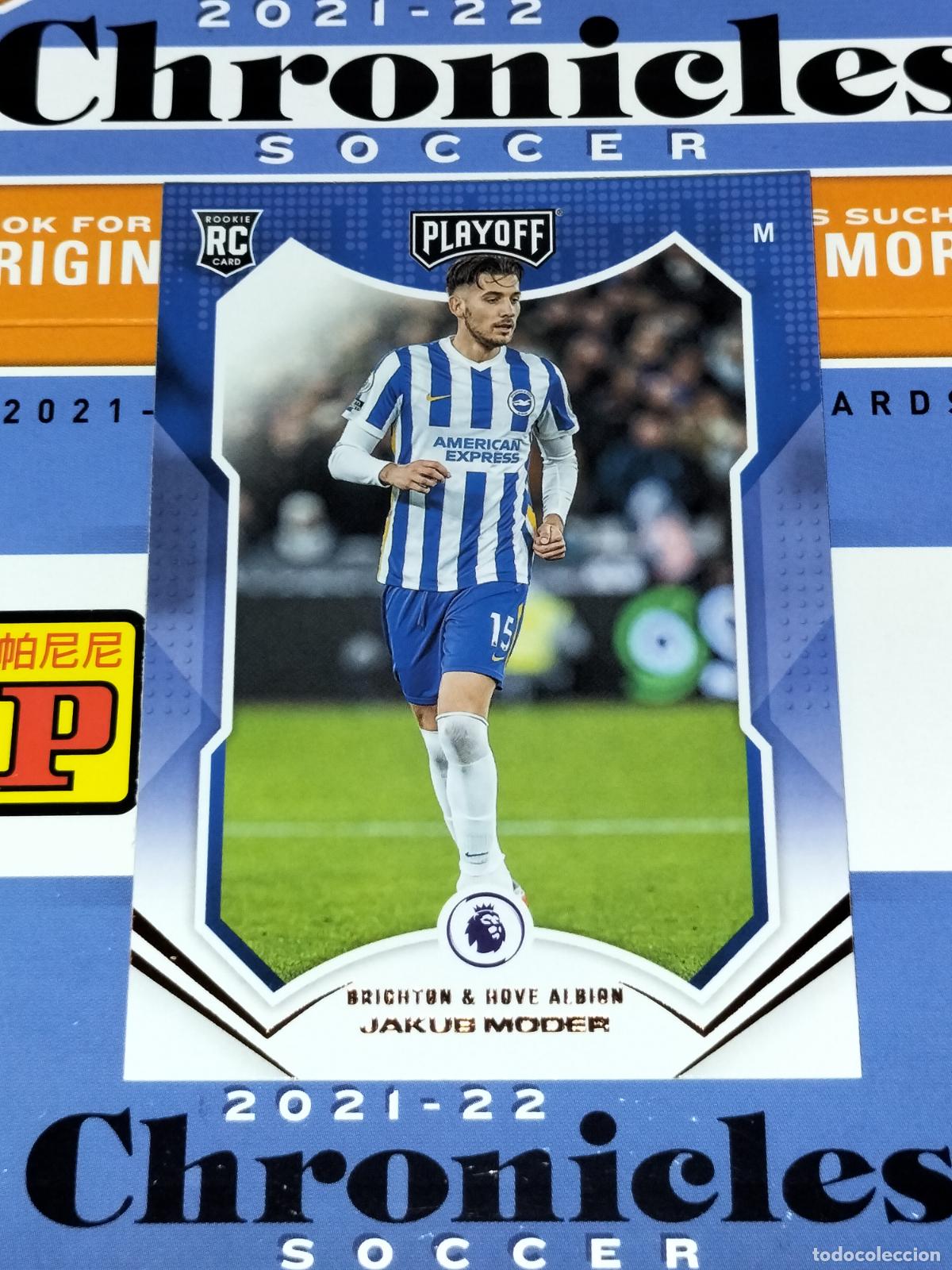Cromos de f&uacute;tbol: N&ordm; 62 JAKUB MODER BRIGHTON HOVE ALBION CARD CHRONICLES PLAYOFF PREMIER SOCCER 2021 2022 21 22 PANINI