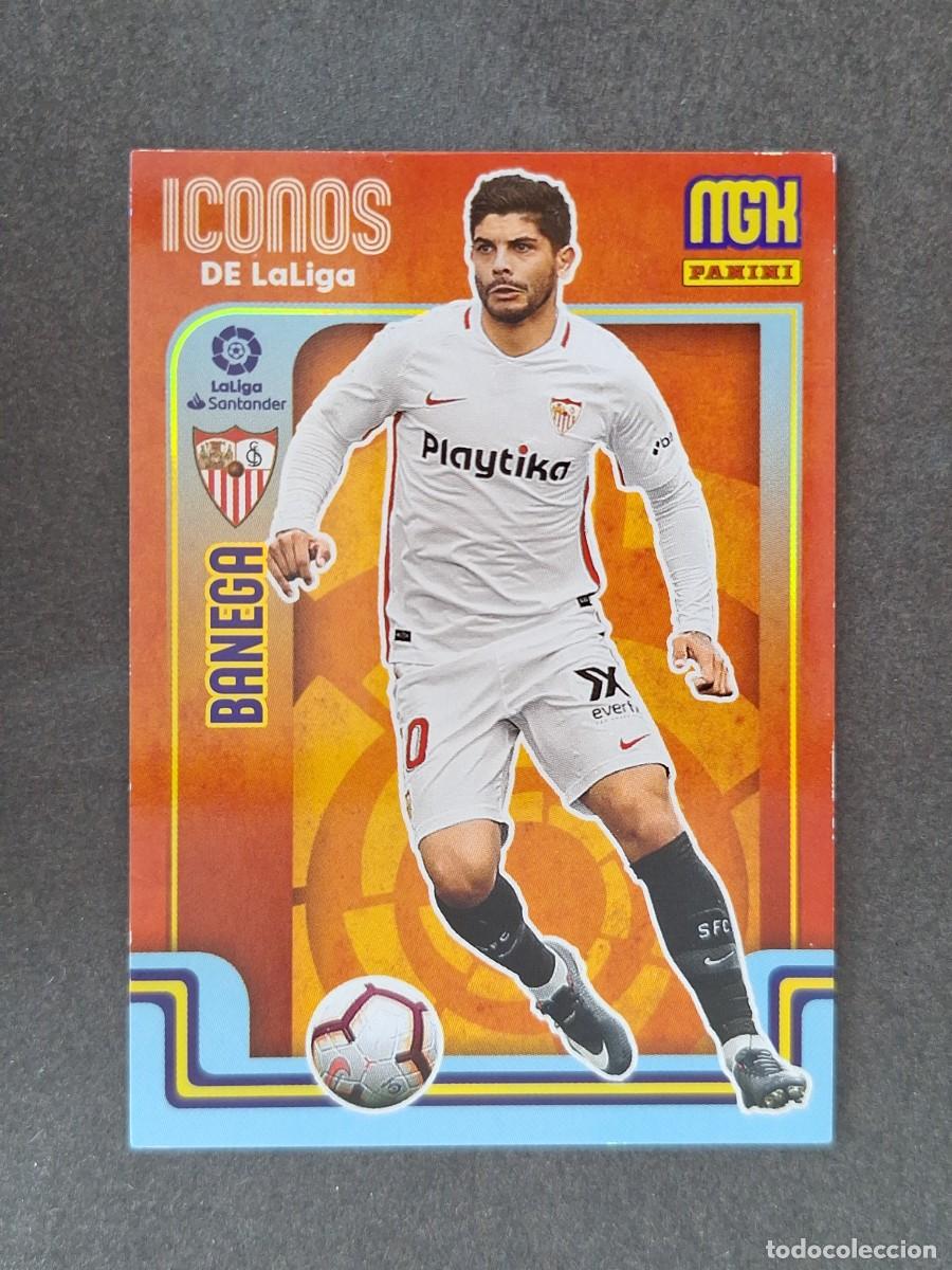 Cromos de f&uacute;tbol: LVM BANEGA SEVILLA F. C. ICONOS DE LA LIGA 408 PANINI MEGACRACKS 2021 2022 21 22