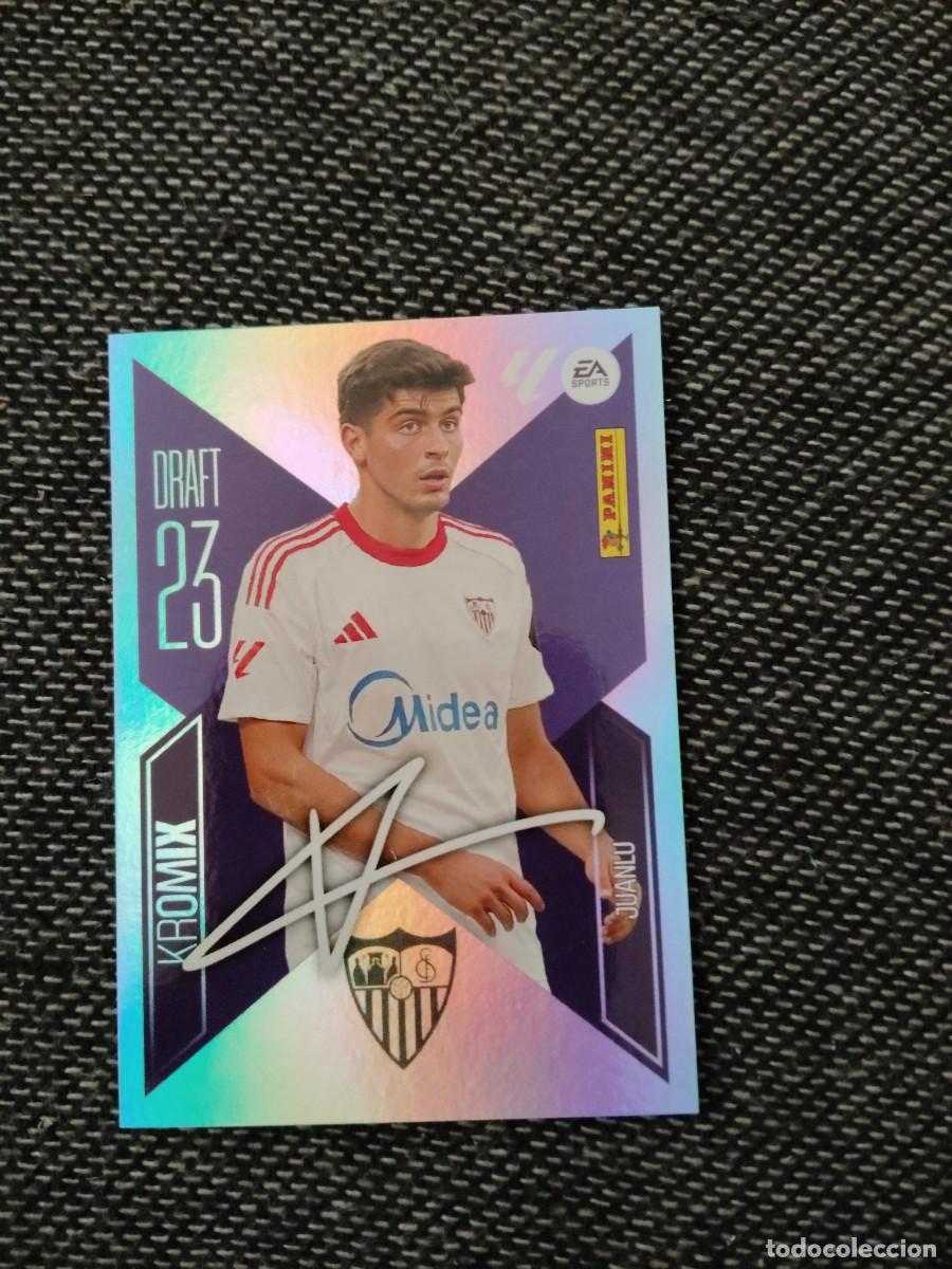 Cromos de f&uacute;tbol: 14 Juanlu Sevilla draft 23 kromix liga este 2026-27
