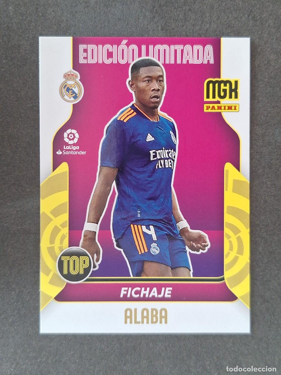 Cromos de f&uacute;tbol: LVM ALABA REAL MADRID TOP FICHAJE EDICON LIMITADA PANINI MEGACRACKS 2021 2022 21 22