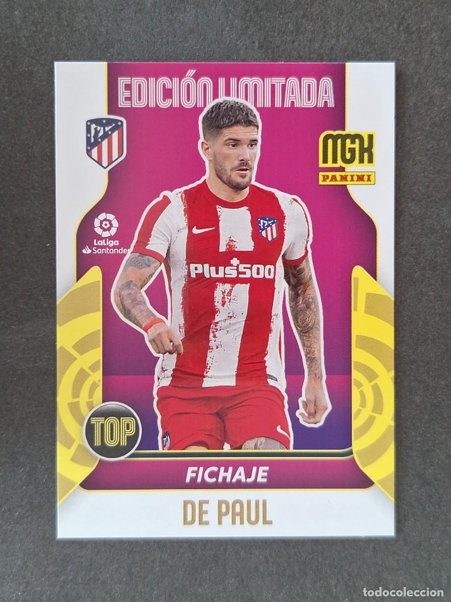 Cromos de f&uacute;tbol: LVM DE PAUL ATLETICO DE MADRID TOP FICHAJE EDICON LIMITADA PANINI MEGACRACKS 2021 2022 21 22