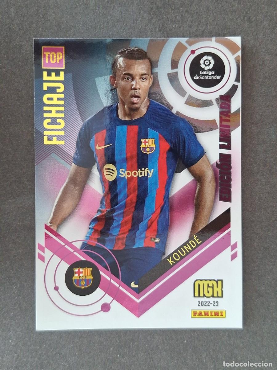 Cromos de f&uacute;tbol: LVM KOUNDE F. C. BARCELONA TOP FICHAJE EDICON LIMITADA PANINI MEGACRACKS 2021 2022 21 22