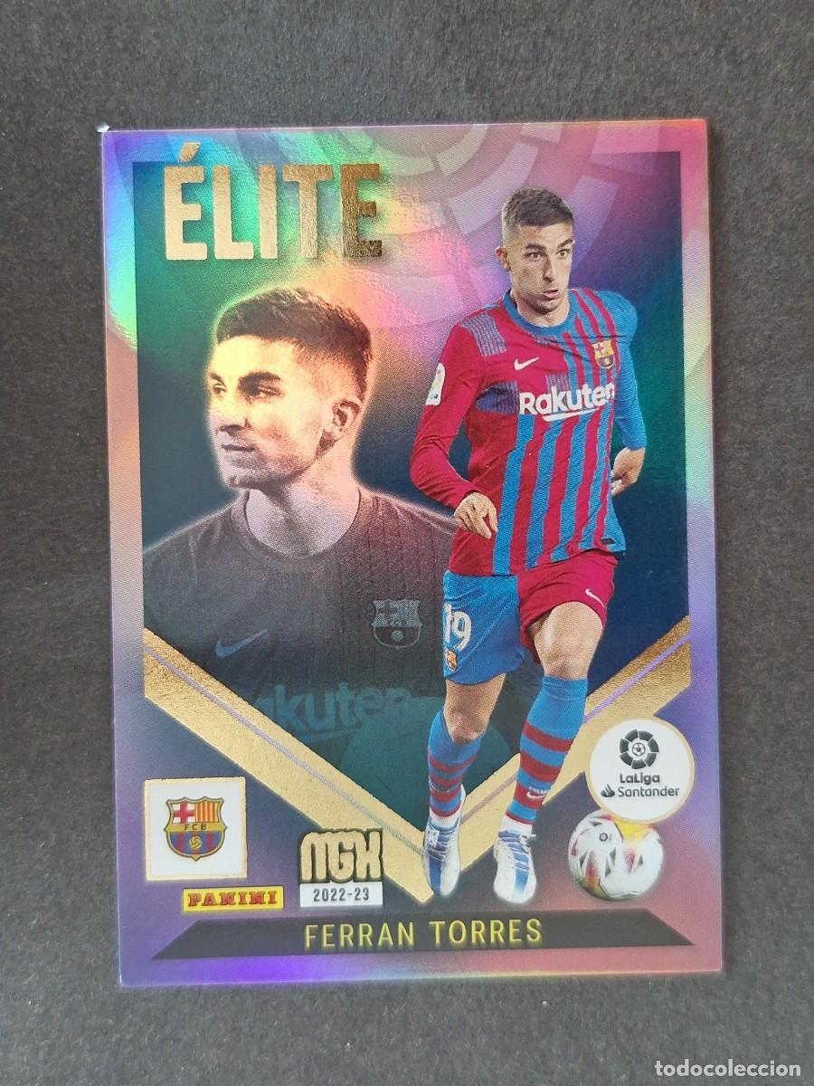Cromos de f&uacute;tbol: LVM FERRAN TORRES F. C. BARCELONA ELITE 399 PANINI MEGACRACKS 2022 2023 22 23