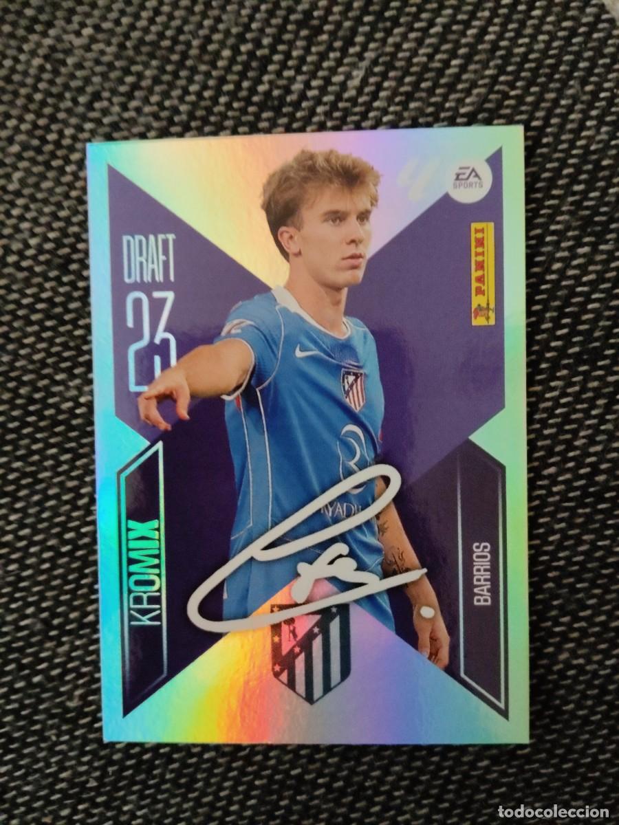Cromos de f&uacute;tbol: K3 barrios atl&eacute;tico de Madrid draft 23 kromix liga este 2026-27