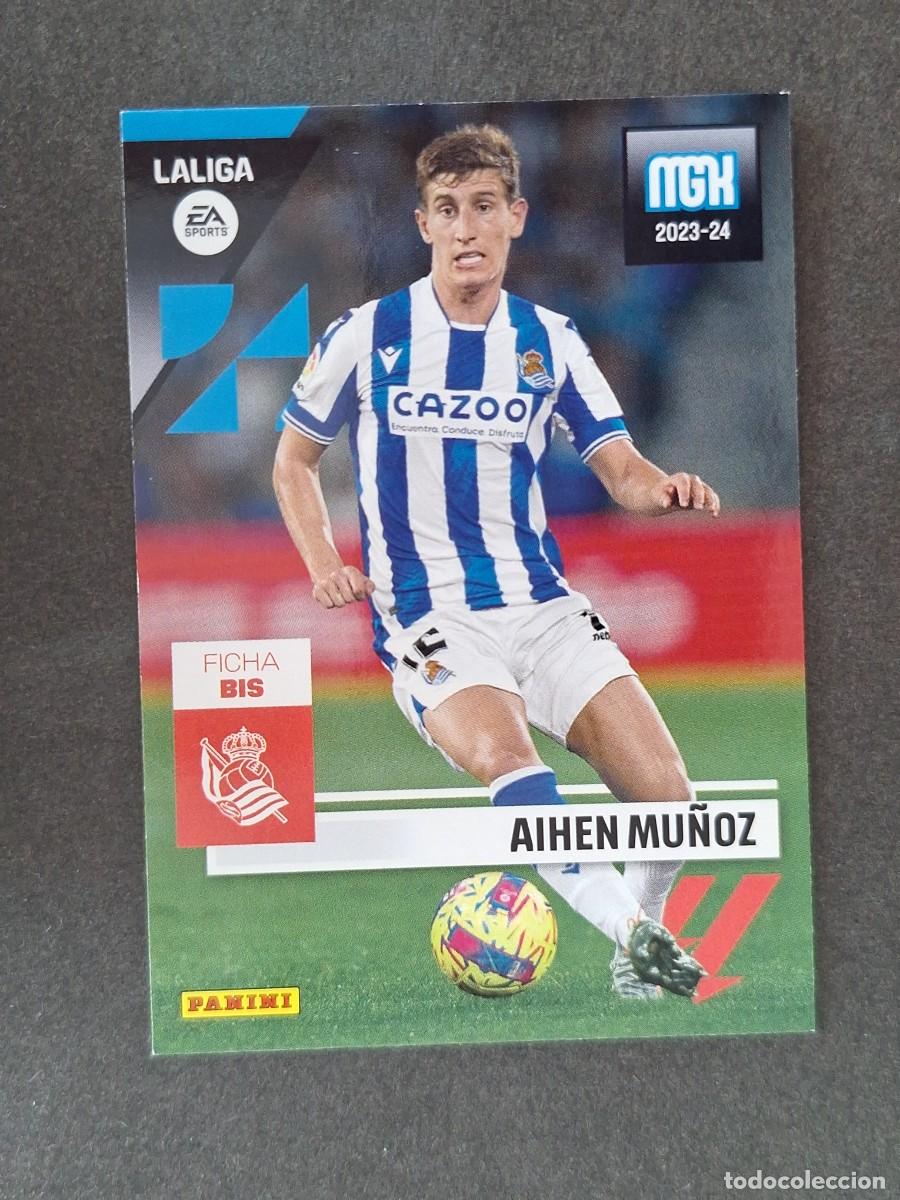 Cromos de f&uacute;tbol: LVM AIHEN MU&Ntilde;OZ REAL SOCIEDAD 310 BIS PANINI MEGACRACKS 2023 2024 23 24