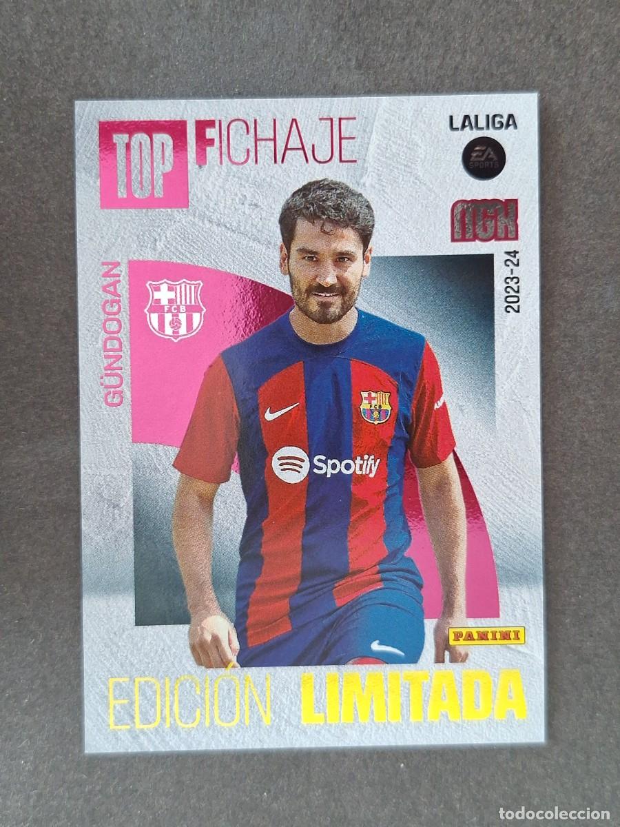 Cromos de f&uacute;tbol: LVM G&Uuml;NDOGAN F. C. BARCELONA TOP FICHAJE EDICION LIMITADA PANINI MEGACRACKS 2023 2024 23 24