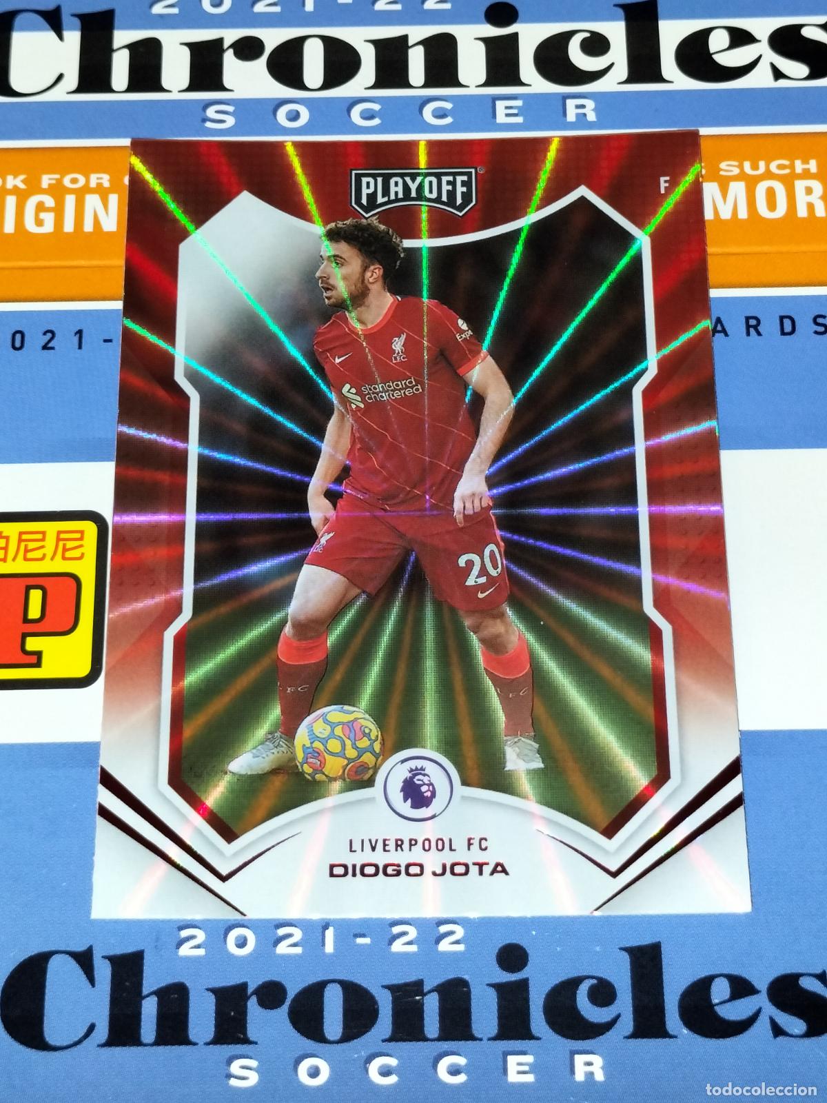 Cromos de f&uacute;tbol: N&ordm; 69 DIOGO JOTA LASER LIVERPOOL CARD CHRONICLES PLAYOFF PREMIER SOCCER 2021 2022 21 22 PANINI
