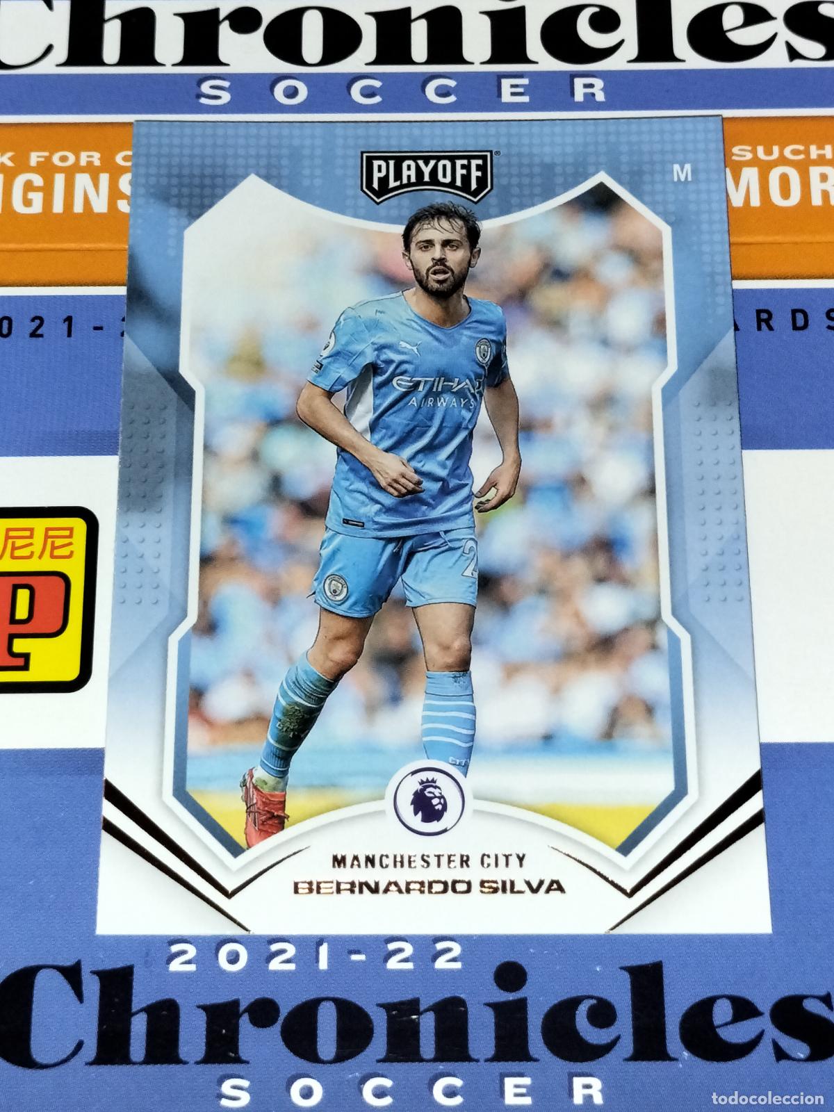 Cromos de f&uacute;tbol: N&ordm; 70 BERNARDO SILVA MANCHESTER CITY CARD CHRONICLES PLAYOFF PREMIER SOCCER 2021 2022 21 22 PANINI