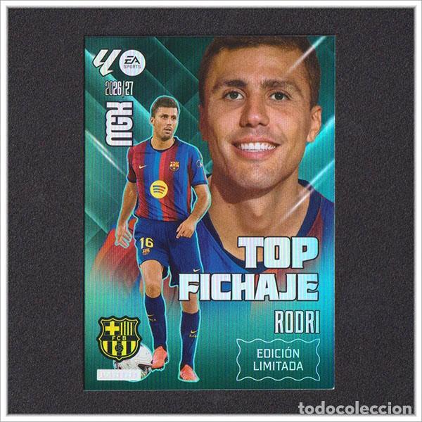 Cromos de f&uacute;tbol: MEGACRACKS 2026 2027 26 27 PANINI RODRI RODRIGO EDICI&Oacute;N LIMITADA BARCELONA COLECI&Oacute;N BAR&Ccedil;A LIGA MGK