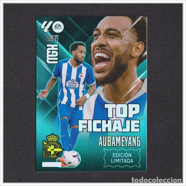 Cromos de f&uacute;tbol: MEGACRACKS 2026 2027 26 27 PANINI AUBAMEYANG EDICI&Oacute;N LIMITADA DEPORTIVO CORU&Ntilde;A COLECI&Oacute;N LIGA MGK