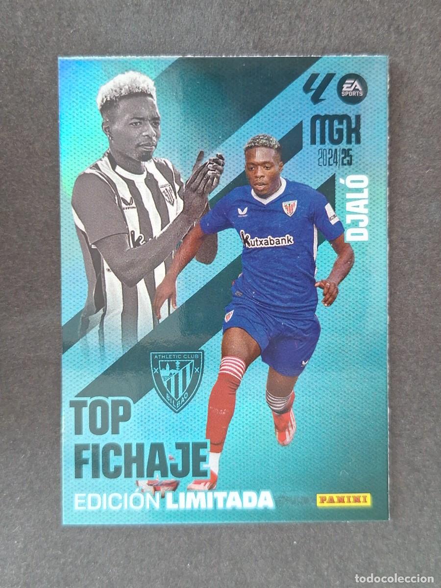 Cromos de f&uacute;tbol: LVM DJALO ATHLETIC CLUB DE BILBAO TOP FICHAJE EDICION LIMITADA PANINI MEGACRACKS 2024 2025 24 25