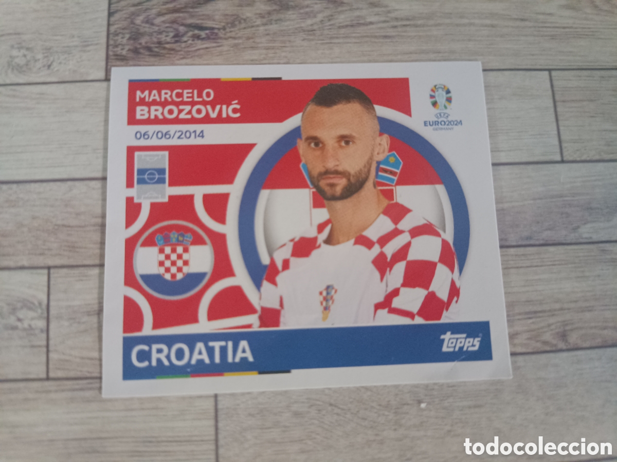 Cromos de f&uacute;tbol: CRO 13 MARCELO BROZOVIC CROACIA CRO13 TOPPS STICKER GERMANY EURO 2024