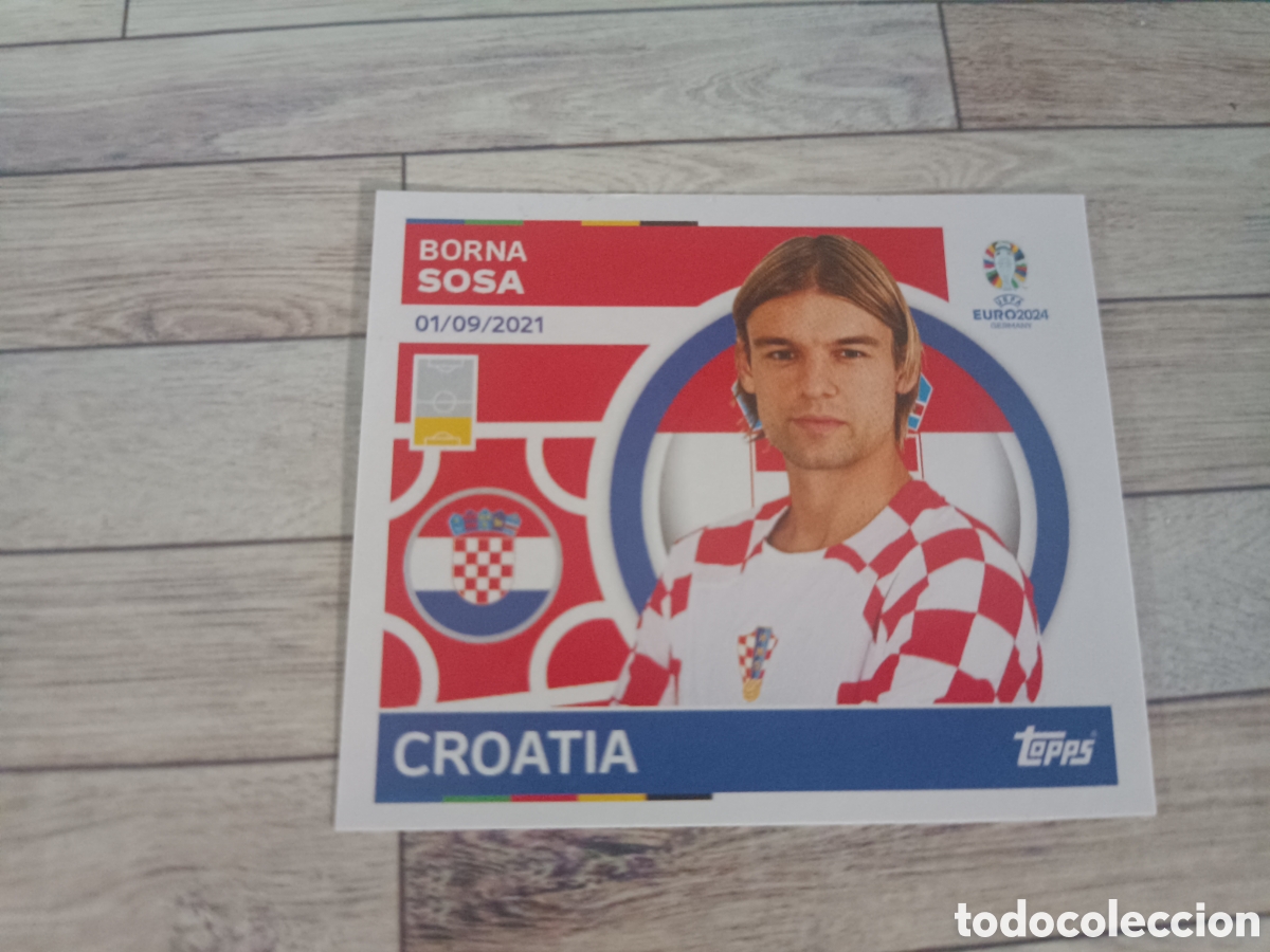 Cromos de f&uacute;tbol: CRO 8 BORNA SOSA CROACIA CRO8 TOPPS STICKER GERMANY EURO 2024