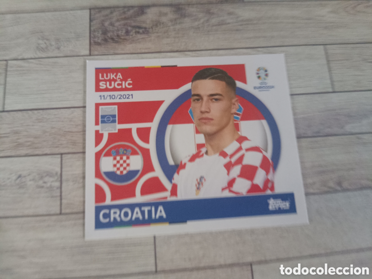 Cromos de f&uacute;tbol: CRO 17 LUKA SUCIC CROACIA CRO17 TOPPS STICKER GERMANY EURO 2024