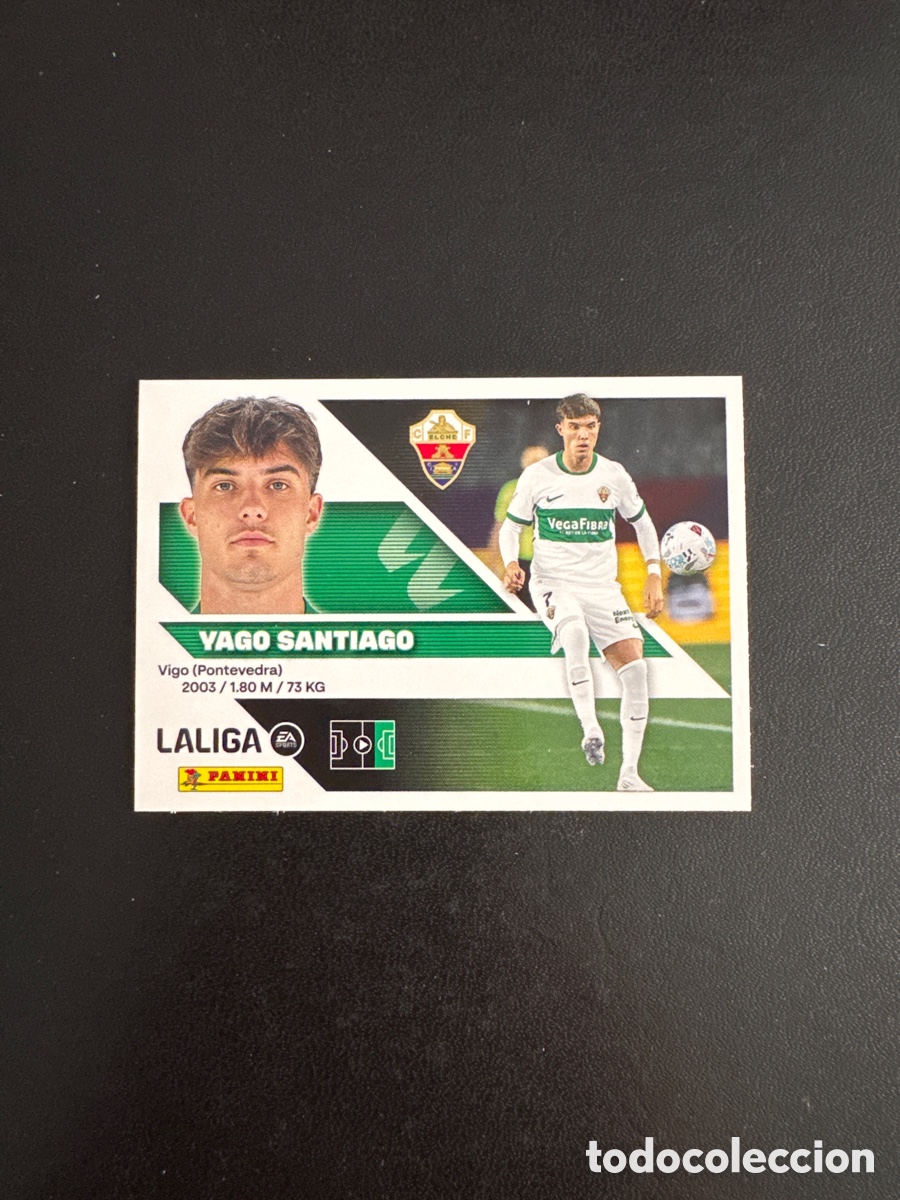Cromos de f&uacute;tbol: YAGO SANTIAGO ELCHE NUMERO 20 LIGA ESTE 2026 2027