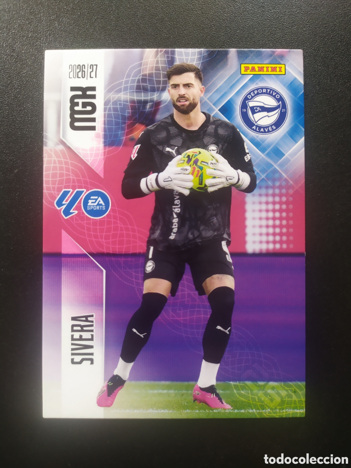 Cromos de f&uacute;tbol: Megacracks 2026 2027 26 27 panini Sivera n&deg; 20 Alav&eacute;s