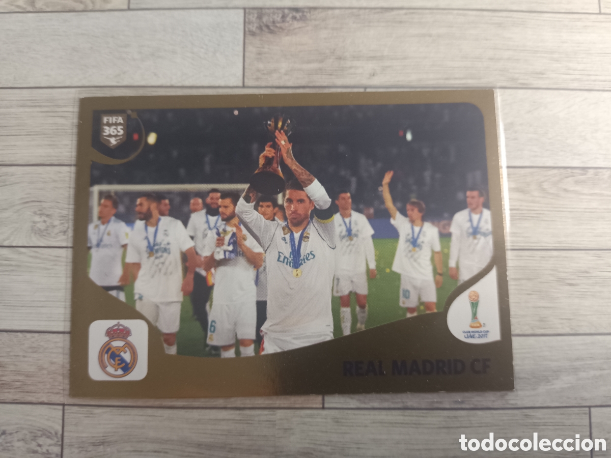 Cromos de f&uacute;tbol: 435 ALINEACION EQUIPO REAL MADRID VS GREMIO STICKER PANINI FIFA 365 2018 2019 18 19 BLUE EDITION