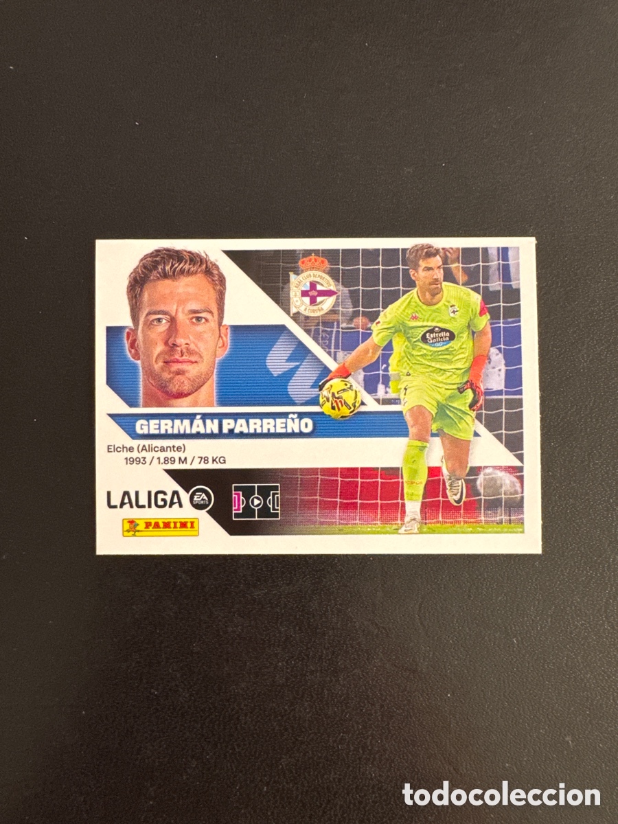 Cromos de f&uacute;tbol: GERM&Aacute;N PARRE&Ntilde;O DEPORTIVO DE LA CORU&Ntilde;A NUMERO 4 LIGA ESTE 2026 2027