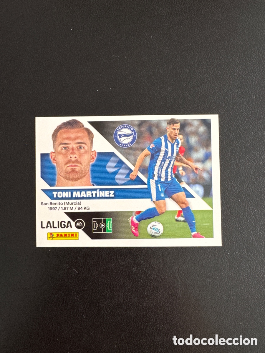 Cromos de f&uacute;tbol: TONI MART&Iacute;NEZ ALAV&Eacute;S NUMERO 19 LIGA ESTE 2026 2027