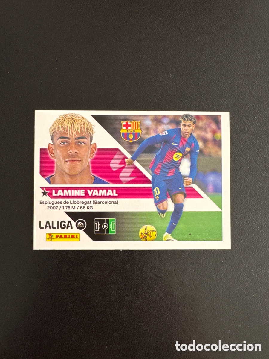 Cromos de f&uacute;tbol: LAMINE YAMAL BARCELONA N&Uacute;MERO 20 LIGA ESTE 2026 2027