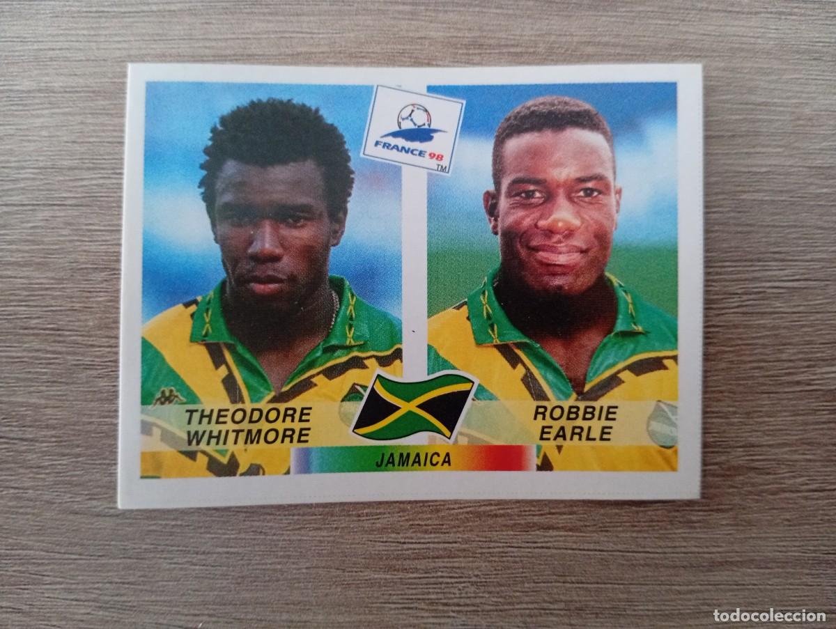 Cromos de f&uacute;tbol: WHITMORE EARLE 558 JAMAICA PANINI FRANCIA 1998 98 SIN PEGAR NUNCA PEGADO