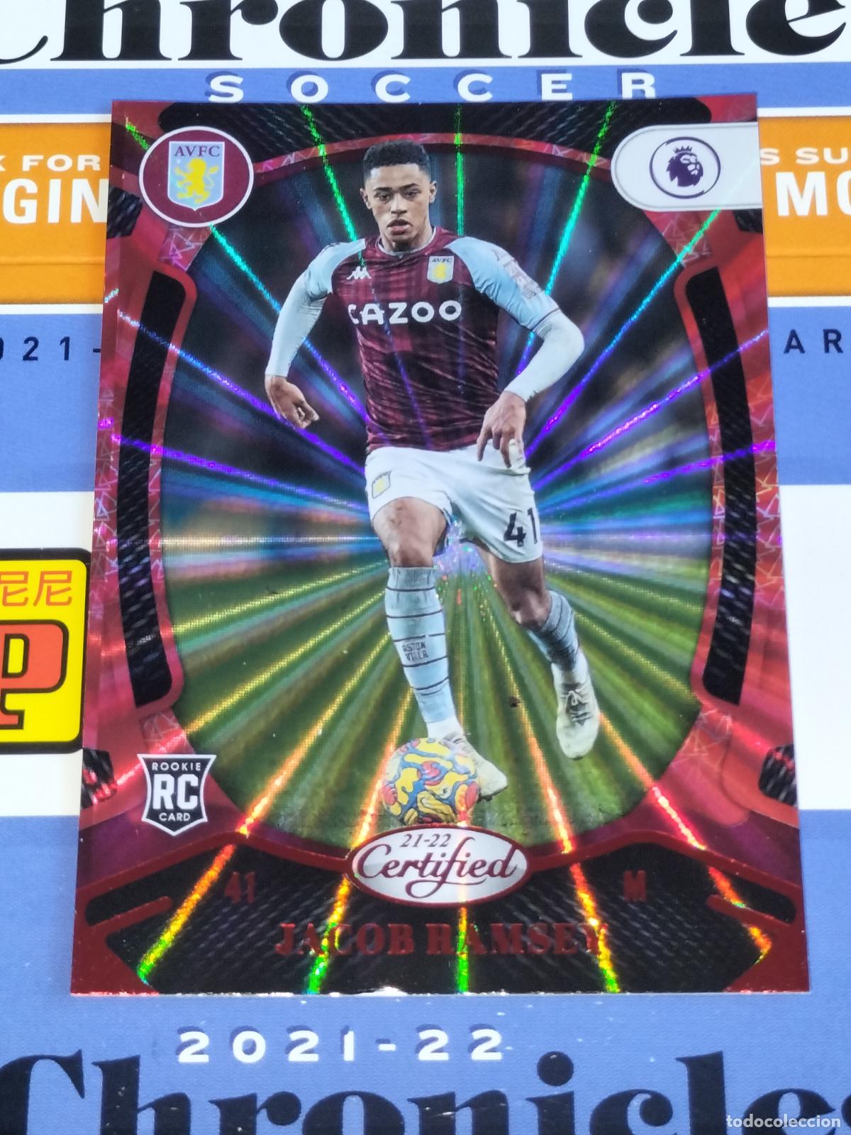 Cromos de f&uacute;tbol: 143 JACOB RAMSEY LASER ASTON VILLA CARD CHRONICLES CERTIFIED PREMIER SOCCER 2021 2022 21 22 PANINI