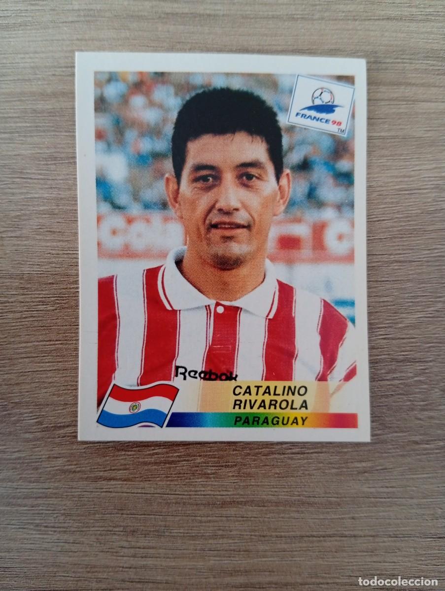 Cromos de f&uacute;tbol: CATALINO RIVAROLA 267 PARAGUAY PANINI FRANCIA 1998 98 SIN PEGAR NUNCA PEGADO