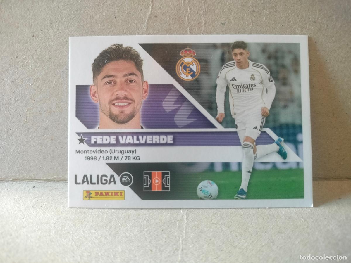 Cromos de f&uacute;tbol: CROMO FUTBOL 26-27 REAL MADRID FEDE VALVERDE PANINI ESTE N&Uacute;MERO 12