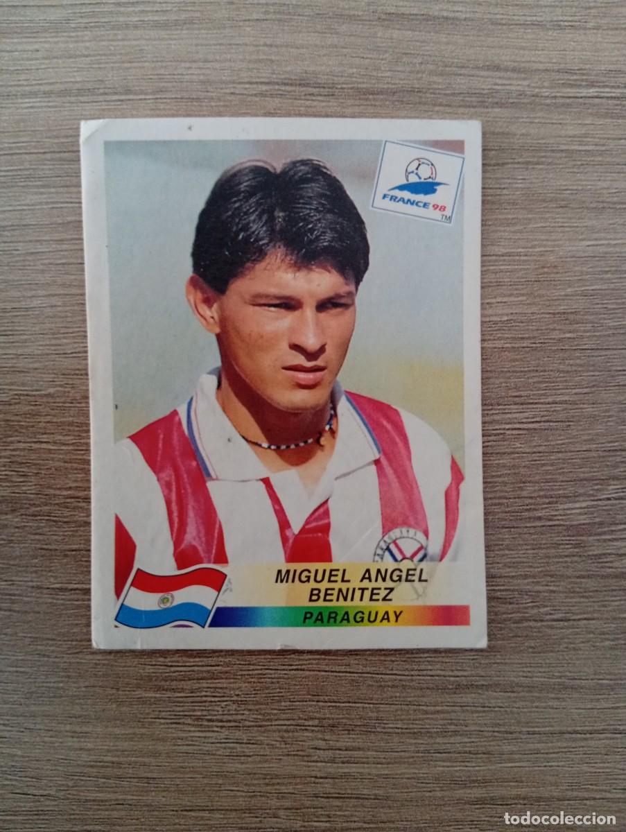 Cromos de f&uacute;tbol: MIGUEL ANGEL BENITEZ 275 PARAGUAY PANINI FRANCIA 1998 98 SIN PEGAR NUNCA PEGADO