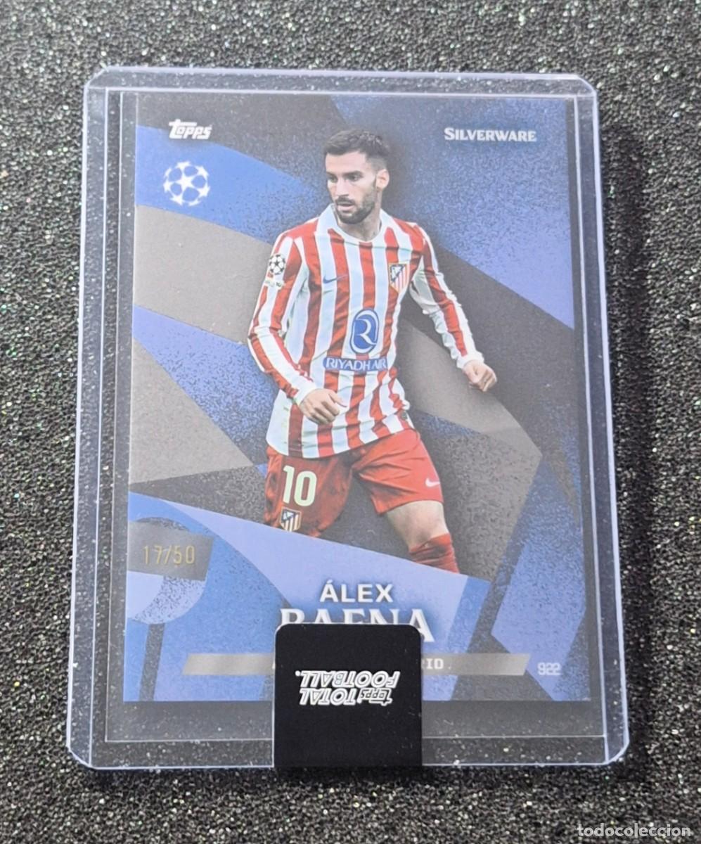 Cromos de f&uacute;tbol: Alex Baena Atletico de Madrid Topps Total Football 17/50 Blue Silverware