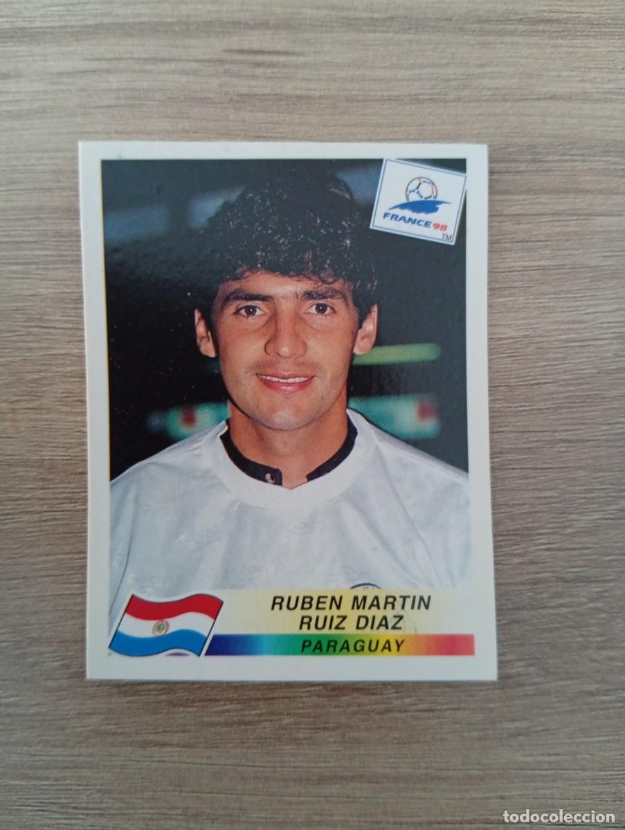 Cromos de f&uacute;tbol: RUBEN MARTIN RUIZ DIAZ 280 PARAGUAY PANINI FRANCIA 1998 98 SIN PEGAR NUNCA PEGADO