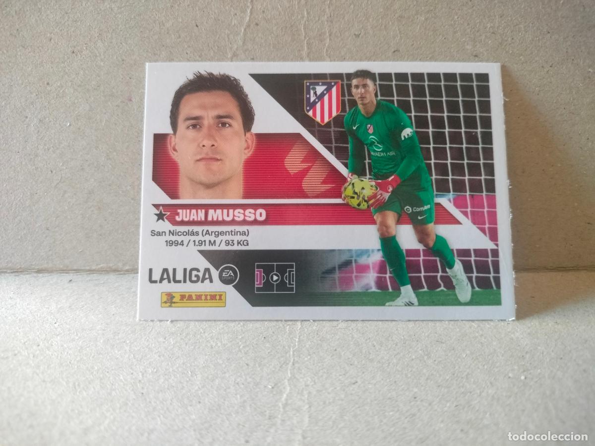 Cromos de f&uacute;tbol: CROMO FUTBOL 26-27 AT DE MADRID JUAN MUSSO PANINI ESTE N&Uacute;MERO 4