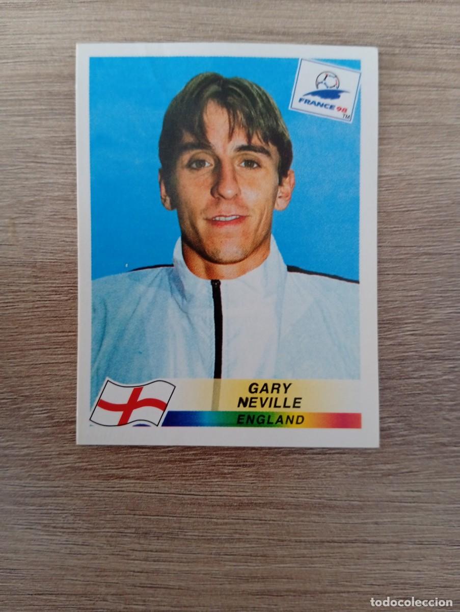 Cromos de f&uacute;tbol: GARY NEVILLE 465 INGLATERRA PANINI FRANCIA 1998 98 SIN PEGAR NUNCA PEGADO