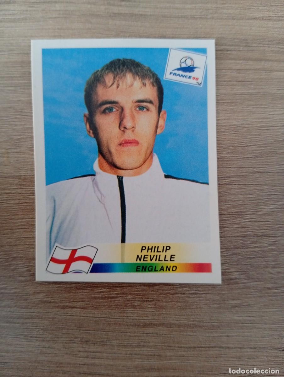 Cromos de f&uacute;tbol: PHILIP NEVILLE 469 INGLATERRA PANINI FRANCIA 1998 98 SIN PEGAR NUNCA PEGADO