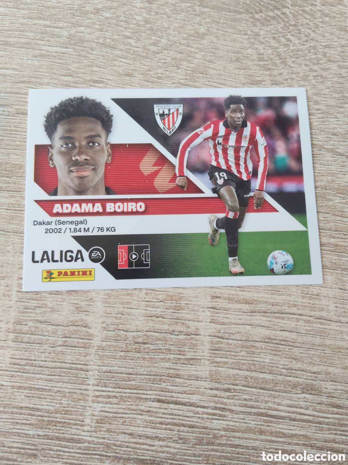 Cromos de f&uacute;tbol: Adama Boiro Athletic de Bilbao liga 2026 2027 26 27 ediciones este