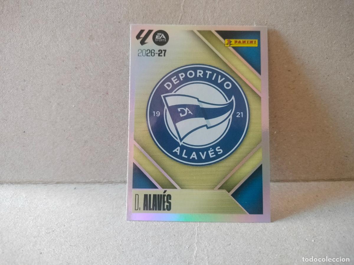 Cromos de f&uacute;tbol: CROMO FUTBOL 26-27 ESCUDO ALAVES PANINI ESTE N&Uacute;MERO 1