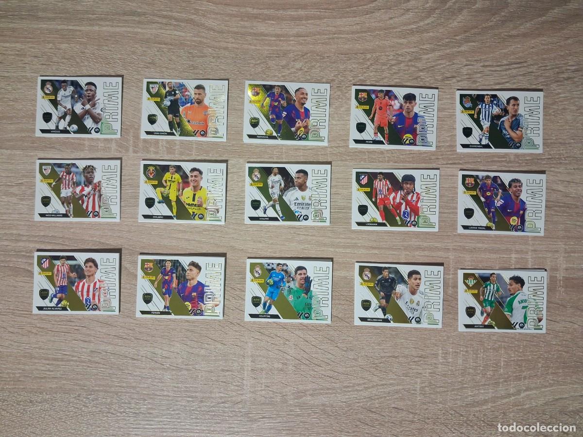 Cromos de f&uacute;tbol: Ediciones Este 2026 2027 26 27 Lote ADN LaLiga Prime Completo 15 cromos