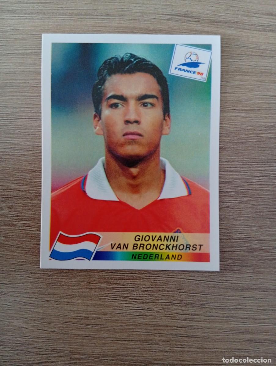 Cromos de f&uacute;tbol: GIOVANNI VAN BRONCKHORST 312 HOLANDA PANINI FRANCIA 1998 98 SIN PEGAR NUNCA PEGADO