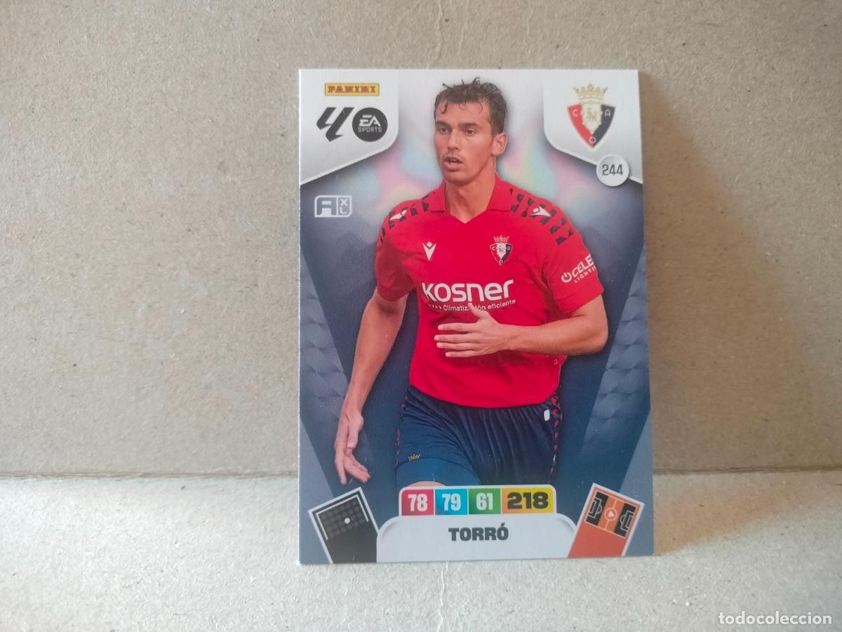 Cromos de f&uacute;tbol: CROMO FUTBOL 25-26 ADRENALYN XL OSASUNA TORRO N&Uacute;MERO 244 PANINI