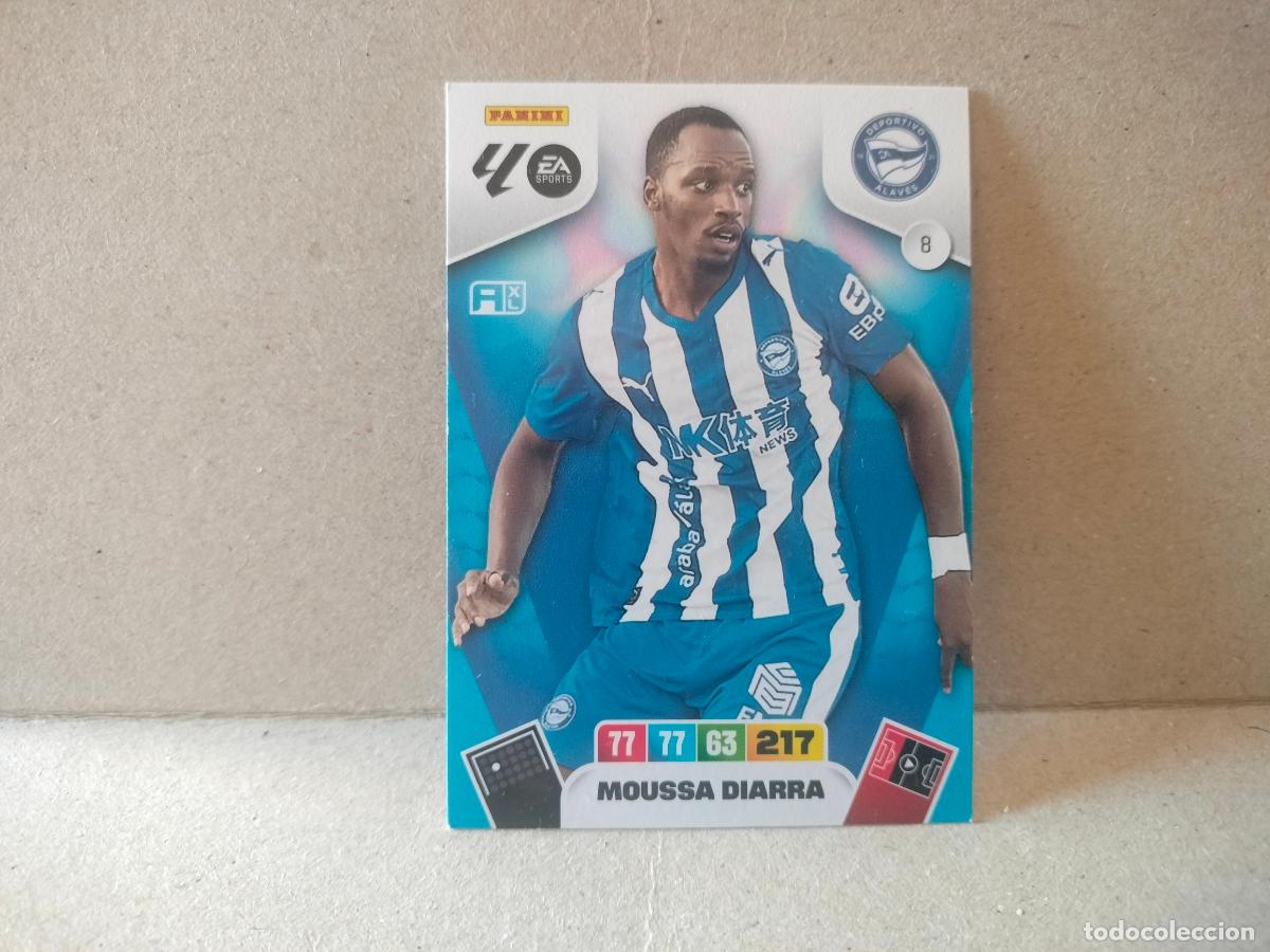 Cromos de f&uacute;tbol: CROMO FUTBOL 25-26 ADRENALYN XL ALAVES MOUSSA DIARRA N&Uacute;MERO 8 PANINI